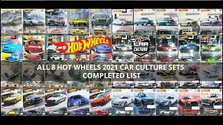 All 8 Hot Wheels 2021 Car Culture Series Sets Completed List (Exotics, JDM, Trucks, Toyota & MORE)
