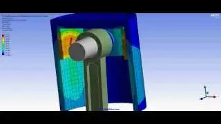 ANSYS WB Transient Structural FEA - Simulation of Heat Generated Between Piston and Cylinder