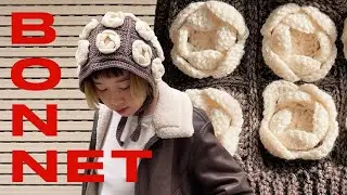 crochet peony bonnet tutorial✿ (tutorial for beginners)