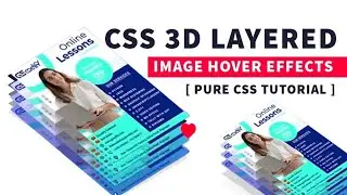CSS 3d Layered Image Hover Effects - CSS Isometric Design || Gscodify Technical