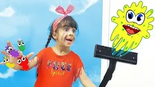 Vacuum Cleaner against microbes! Hands Wash Need Every Day! Fun story 