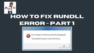 RunDLL Error Fix on Windows 10 | RunDll Error Fix Part - 1| Bangla Tutorial | RunDll Error Fix 2022
