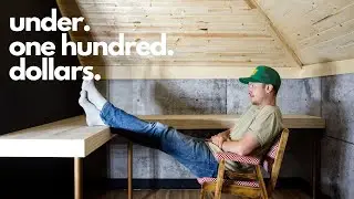 DIY MODERN plywood desk