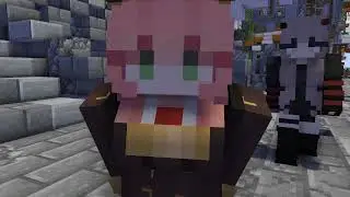 Tall lady shrinking (Minecraft giantess animation #52)