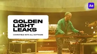 After Effects Template | Golden Light Leaks for After Effects