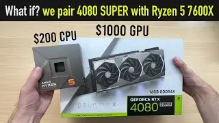 Is this 4K PC build Genius or Stupid? RTX 4080 SUPER + Ryzen 5 7600X