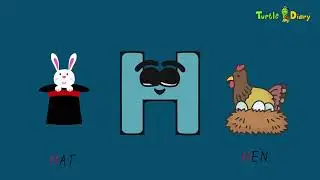 Learn to Write the Uppercase Letter H with TurtleDiary.com