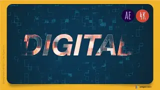 Powerful Digital 4K Logo Reveal (After Effects Template)