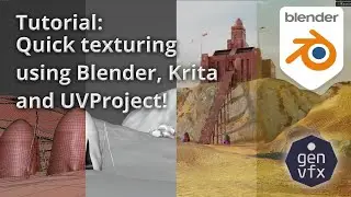 TUTORIAL: Quick stylistic texturing in Blender 3.0 with UVProject and Krita 5.0