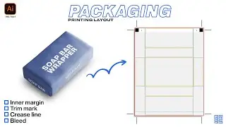 Soap Bar Wrapper Packaging Printing Layout ADOBE ILLUSTRATOR in HINDI / हिंदी में