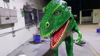 Painting work - dinosaur display piece #art #painting #artist