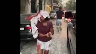 Бейрут сразу после взрыва