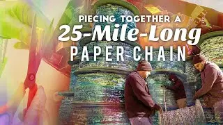 North Carolina Man Builds 25-Mile-Long Paper Chain