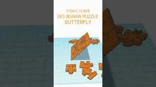 [1DAY_1CAD] 3X3 JIGSAW PUZZLE BUTTERFLY 