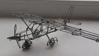 Plane Cessna 172 3D model from wire
