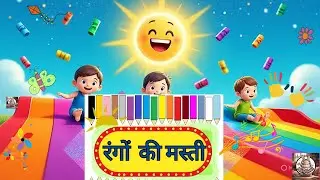🎨 रंगों की मस्ती | Learn Colors in Hindi | रंगों के नाम | Hindi Colors Rhyme for Kids 🌈 