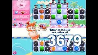 Candy Crush Saga Level 3679 (3 stars, No boosters)