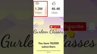 🔥🔥1.3 Million Views completed in my channel👍💯 Thank you everyone 😘😘 #ytshorts #shorts #gurleen