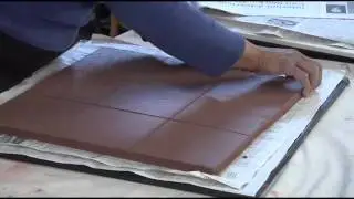 Pottery Video: Angelica Pozo - Cutting Tiles with 9-Tile Template System