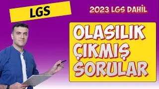 8.sınıf Olasılık LGS'de Çıkmış Sorular 2023 dahil + PDF