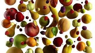 Falling Fruits Animation Footage Video Background