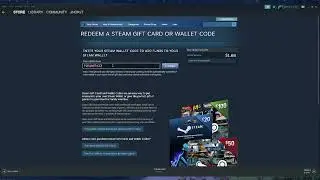 Redeeming 2 $100 Steam Wallet Card Codes On Steam