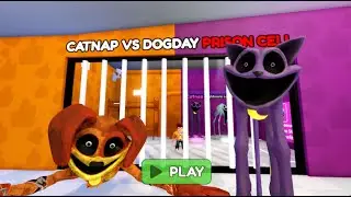 [NEW!] CATNAP VS DOGDAY PRISON RUN! (OBBY) Roblox Obby Gameplay Full Walkthrough 