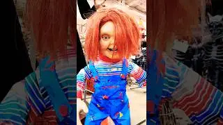 Chucky Doll from Child's Play Movie Halloween Animatronic at Home Depot! 🎃 #Shorts