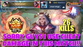 LUNOX CHEAT DAMAGE IS REAL ! I WILL SHOW YOU LUNOX CHEAT DAMAGE MODE ! LUNOX GAMEPLAY - MLBB LUNOX
