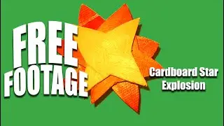 Free Stock footage of a Cardboard star explosion