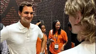 NYC TENNIS VLOG: meeting Roger Federer at the Wilson RF01 racket launch in New York City 🎾 🐐