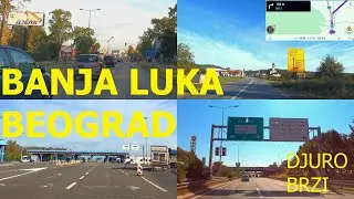 Banja Luka - Svilaj - Belgrade, driving by car with Waze, BiH - Croatia - Serbia, September 2024