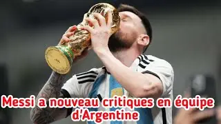 Messi:Des nouvelles charges en équipe d'Argentine