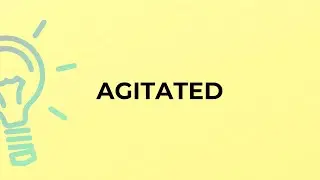 What is the meaning of the word AGITATED?
