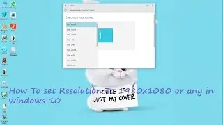 How To Set Resolution To 1980x1080(or Any) Windows 10 (AMD)