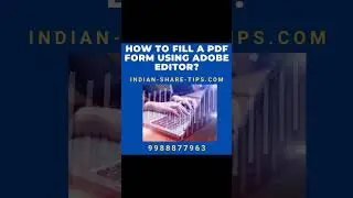 How to Fill a PDF Form using Adobe Acrobat Reader?