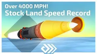 KSP Stock Land Speed Record - 1808 m/s - Over 4000 MPH