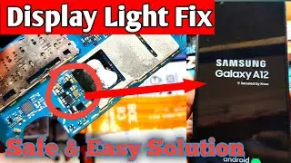 Samsung a12 display light fix || Black lcd solution samsung a12 