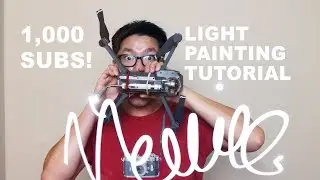 DJI Mavic Light Painting Tutorial | 1000 Subscribers !