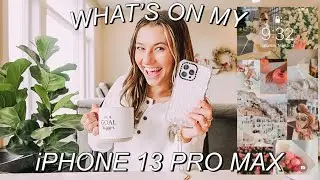 WHAT'S ON MY iPHONE 13 PRO MAX! *spring iOS 15 customization + how i organize my iphone*