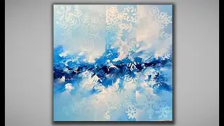 Abstract Painting Techniques / Winter / Simple Blending / Canvas Painting / Abstract Painting 533