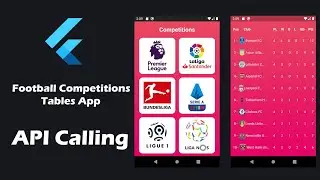 Flutter API Calling | Football Competitions Tables App
