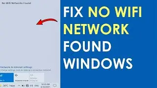 [FIXED] No WiFi Networks Found Windows 10 / 11 | How To Solve not showing available wi-fi Networks