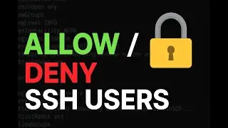 Red Hat Linux - Allow or Deny SSH Users in Linux | AllowUsers vs DenyUsers Explained -