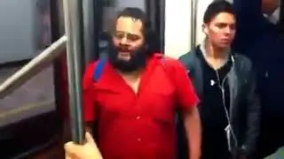Subway man with the voice of an Angel "Maybe I'm Crazy" (Subway Cover)