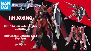 UNBOXING - High Grade 1/144 Immortal Justice Gundam | Gundam SEED Freedom