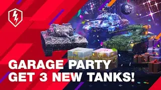 WoT Blitz. Garage Party. Get the new ST 62 var 2, FV1066 SENLAC, and Kpz. Pr.68 (P)