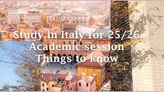 Watch this video before applying for admissions to study Bachelors or Masters in Italy