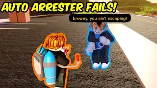 AUTO ARRESTER fails MISERABLY... | Roblox Jailbreak Interesting Clips