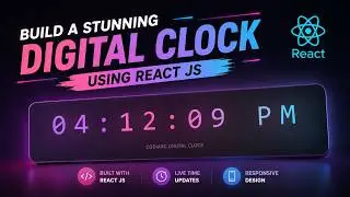 React Digital Clock Tutorial Beginner Friendly